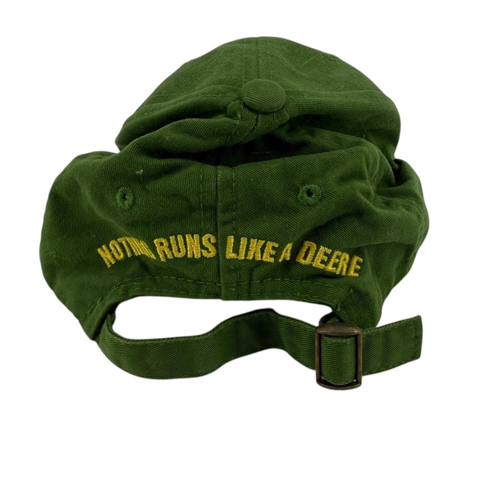 John Deere Youth Baseball Cap Green Embroidered Logo "Nothing Runs Like A Deere" - Picture 4 of 9